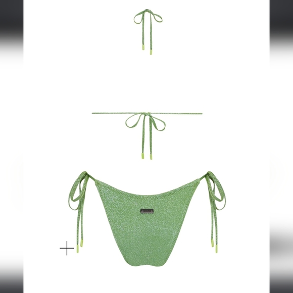Vinca fawn sparkle String bathing suit top - Picture 6 of 7